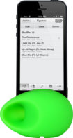 Egg Sound amplifier for Apple iPhone 5/5s/5C/SE, Green by The Kase Collection