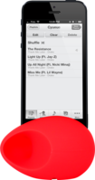 Egg Shaped Sound Amplifier for Apple iPhone 6/6s/7/8/SE 2020, Red by The Kase Collection